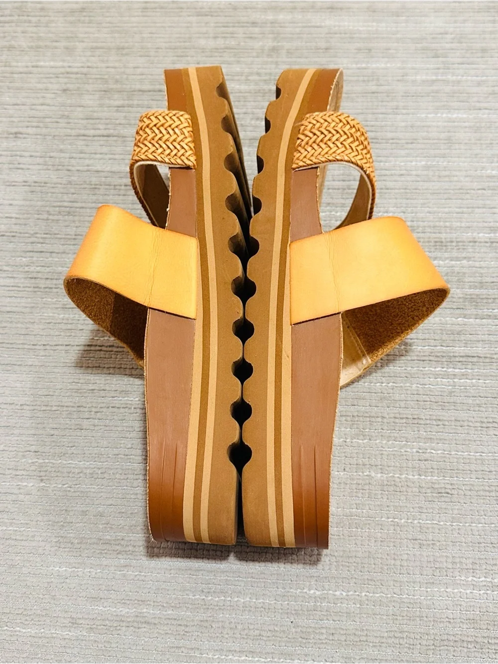 Reef Cushion Vista Hi Womens Platform Fashion Sandal Natural Braid Size 10
